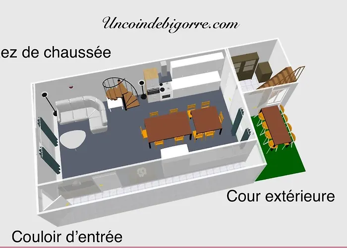 Logements Un Coin De Bigorre - La Pyreneenne - 130M2 - Canal Plus, Netflix, Rmc Sport - Wifi Fibre - Village Campagne